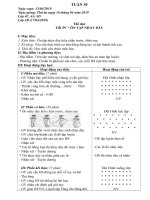 giáo án thể dục lớp 1 2 3 4 5 - Tuần 30