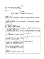 Giáo án Thủ công Lớp 3 - Tuần 10