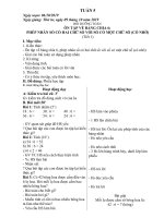 Giáo án buổi 2 lớp 3A - Tuần 5