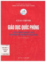 Giáo trình giáo dục quốc phòng  tập 1, một số nội dung cơ bản về đường lối quân sự của đảng 