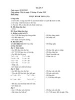 Giáo án buổi 2 Tuần 7