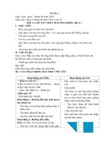 giao an khoi 3 TUAN 1