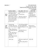 Giáo án tuần 6- Chủ đề Bản thân- Nhánh 3: Bé cần gì lớn lên và khỏe mạnh