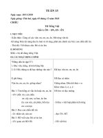 Giáo án lớp 1A tuần 13 buổi 2