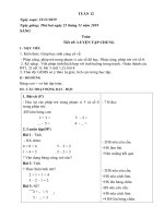 Giáo án lớp 1B tuần 12 - Buối sáng