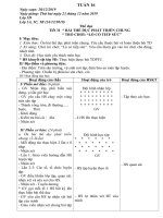 giáo án thể dục lớp 1 2 3 4 5 tuần 16 (2019 - 2020)