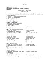 Giáo án lớp 3B tuần 1 buổi 2