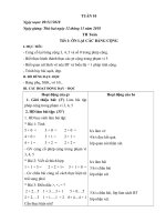 Giáo án lớp 1A tuần 10 buổi 2