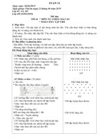 giáo án thể dục lớp 1 2 3 4 5 - Tuần 31