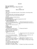 Giáo án tuần 5 lớp 4A - Buổi 1 - Năm học 2019 -2020