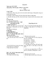 Giáo án lớp 5 Tuần 9 - Năm học: 2019 - 2020