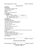 Giáo án Tiếng Anh lớp 4 - Tuần 18