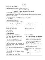 giáo án lớp 1D tuần 31