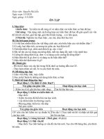 Giáo án vật lí 7 - Tiết ôn tập