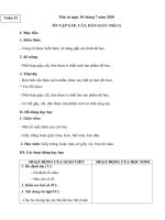 Giáo án Thủ công Lớp 2 - Tuần 32