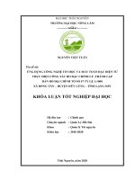 Ứng dụng công nghệ tin học và máy toàn đạc điện tử thực hiện công tác đo đạc chỉnh lý, thành lập bản đồ địa chính tờ số 47 tỷ lệ 11000 xã Đồng Tân, huyện Hữu Lũng, tỉnh Lạng Sơn