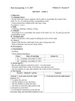 Giáo án Tiếng Anh lớp 2 - Tuần 10