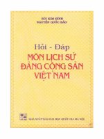 Hỏi đáp môn lịch sử đảng cộng sản việt nam 