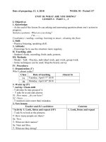 Giáo án tiếng Anh lớp 3 - Tuần 30