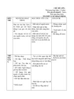 giáo án tuần 28 chủ đề nước