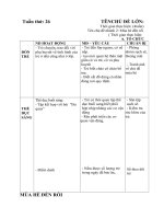 Giáo án tuần 26: mùa hè đến rồi nhánh: mùa hè đến rồi