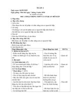 Giáo án lớp 3 Tuần 1 - THXH: năm học 2020 - 2021