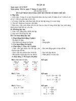 Giáo án buổi 2 tuần 12 - 3A năm 2019-2020