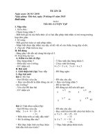 Giáo án lớp 2 tuần 21