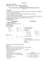 Giáo án buổi 2 tuần 11 - 3A năm 2019-2020