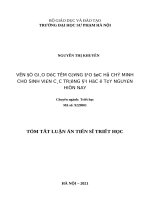 Vấn đề giáo dục tấm gương đạo đức hồ chí minh cho sinh viên các trường đại học ở tây nguyên hiện nay (tt) 