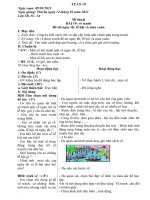 giáo án Mĩ thuật - kĩ thuật - Thủ công lớp 1 2 3 4 5 - Tuần 19 (2020 - 2021)