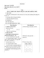 Giáo án lớp 1A tuần 30