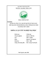 Đánh giá công tác chuyển quyền sử dụng đất trên địa bàn thành phố Hạ Long tỉnh Quảng Ninh giai đoạn 2017 - 62019