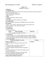 Giáo án Tiếng Anh Lớp 2 - Tuần 16