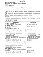 giáo án Mĩ thuật - kĩ thuật lớp 1 2 3 4 5 - Tuần 14 (2019 - 2020)