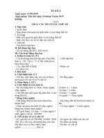 Giáo án tuần 2 lớp 4A - Buổi 1 - Năm học 2019 -2020