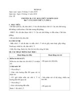 Giáo án Thủ công Lớp 3 - Tuần 11