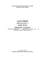 Giáo trình Hóa dược 2 - Nghề: Dược (Trình độ Cao đẳng)