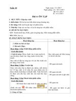 Giáo án tin học lớp 2 tuần 10