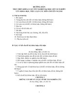 HƯỚNG DẪN THỰC HIỆN TIỂU LUẬN  KHÓA LUẬN  NGHIÊN CỨU ĐỀ TÀI KHOA HỌC