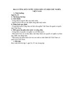 Nội dung bài học môn GDCD 6 - Bài 13: Công dân nước cộng hòa xã hội chủ nghĩa Việt Nam