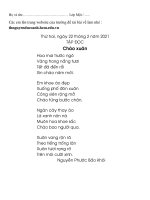 Phiếu học tập - Khối 1 - Tuần 23