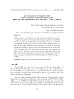 Đánh giá nguy cơ trượt lở đất ở khu vực miền núi tỉnh Thừa Thiên Huế bằng phương pháp phân tích đa tiêu chí và công nghệ GIS