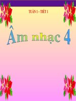 giáo án điện tử lớp 4 tuần 1