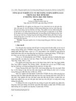 Tổng quan nghiên cứu về trí tưởng tượng không gian trong dạy học hình học ở trường trung học phổ thông