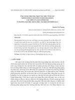 Ứng dụng phương pháp dạy học tích cực nhằm nâng cao chất lượng bài giảng các môn Lý luận chính trị ở trường Đại học khoa học, Đại học Huế hiện nay