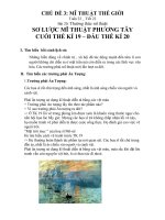 BÀI DẠY MỸ THUẬT 8 : BÀI 20: THƯỜNG THỨC, MỸ THUẬTSƠ LƯỢC MỸ THUẬT HIỆN ĐẠI PHƯƠNG TÂY TỪ CUỐI THẾ KỶ 19 ĐẾN ĐÀU THẾ KỶ 20