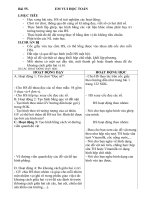 GIÁO ÁN TOÁN LỚP 1 SÁCH CÁNH DIỀU KÌ II