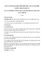 Giáo án môn Giáo dục thể chất lớp 1 sách Cánh Diều - Bài 1: Tư thế đứng nghiêm, đứng nghỉ, tập hợp hàng dọc, dóng hàng, điểm số