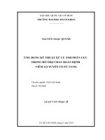 Ứng dụng kỹ thuật xử lý ảnh phân cực trong hỗ trợ chẩn đoán bệnh viêm lộ tuyến cổ tử cung  